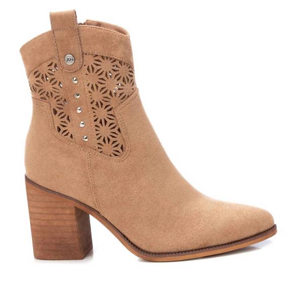 NEW XTI women's ankle country boots in brown - Picture 1 of 5